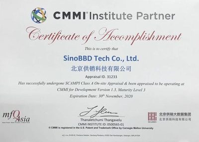 北京供銷科技獲CMMI3級認證，研發管理能力邁上新臺階，引領北京軟件開發新標桿